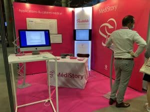 Interface de connexion à l'application Medistory pour les professionnels de santé