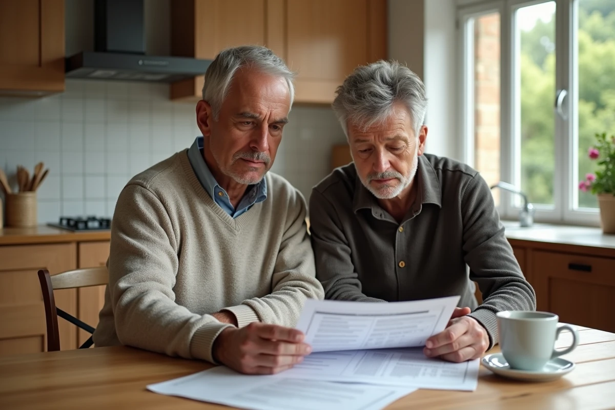 Couple étudiant leur contrat de protection juridique Mon Proxima à domicile